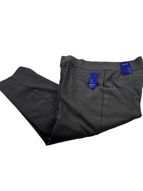 Apt 9 Women's Size 12 Capri Brynn Mid Rise Gray New With Tags